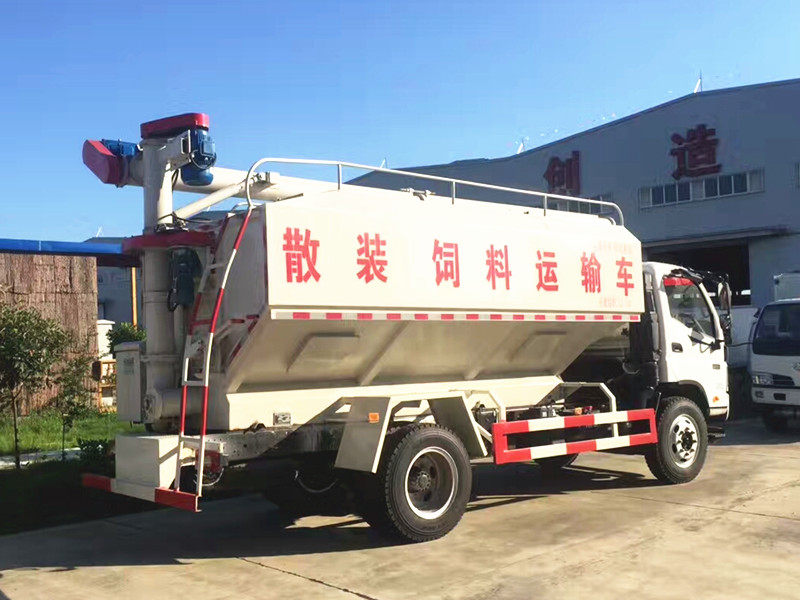 福田欧马可12方散装饲料运输车各方位图片
